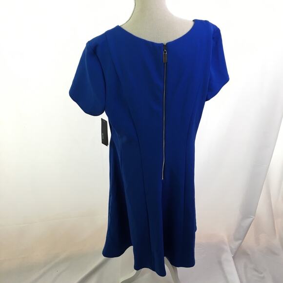 Alyx Fit and Flare Dress Cobalt Blue 8 - Picture 7 of 13